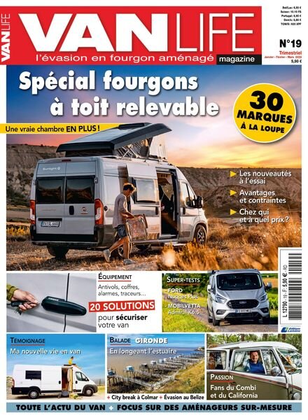 VanLife – Janvier-Mars 2022 Cover