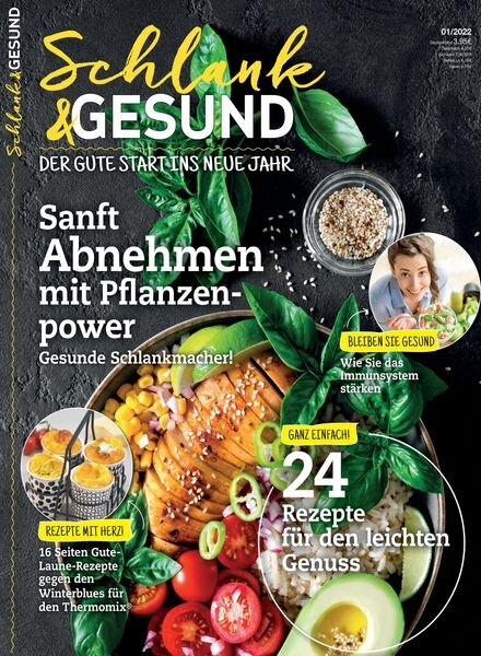 vegetarisch fit – 02 Januar 2022 Cover