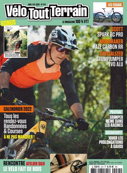 Velo Tout Terrain – Janvier-Fevrier 2022 Cover