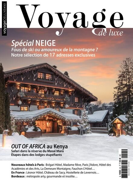 Voyage de Luxe – Janvier-Mars 2022 Cover