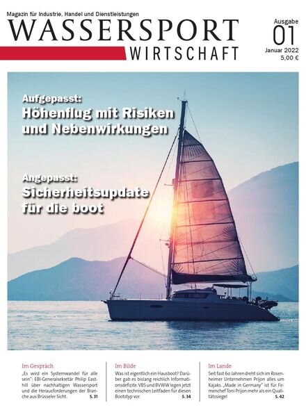 Wassersport Wirtschaft – Januar 2022 Cover