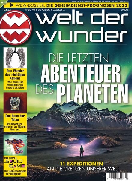 welt der wunder – 07 Januar 2022 Cover