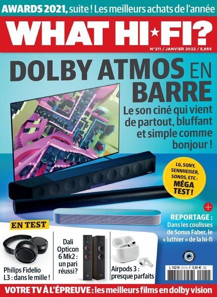 What Hifi France – janvier 2022 Cover