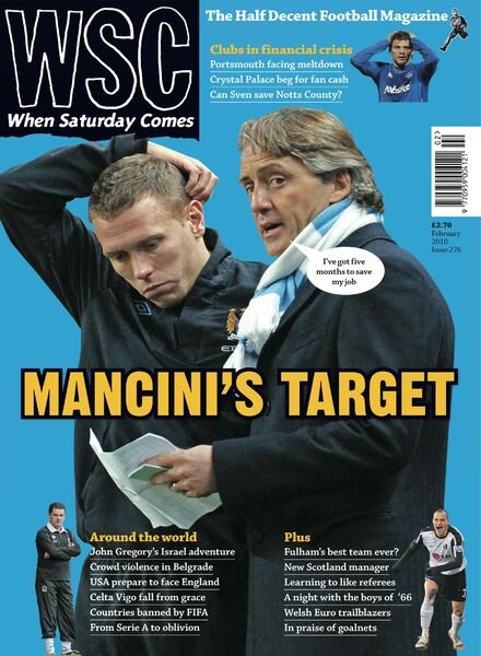 When Saturday Comes – February 2010 Cover