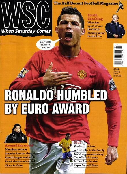 When Saturday Comes – January 2009 Cover