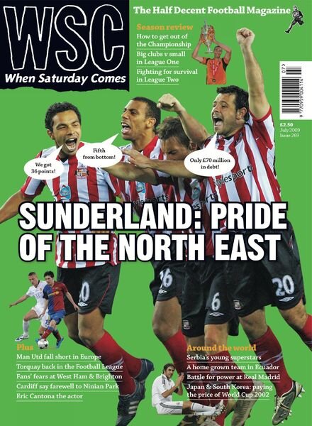 When Saturday Comes – July 2009 Cover