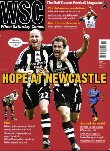 When Saturday Comes – November 2008 Cover