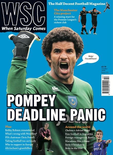When Saturday Comes – October 2009 Cover