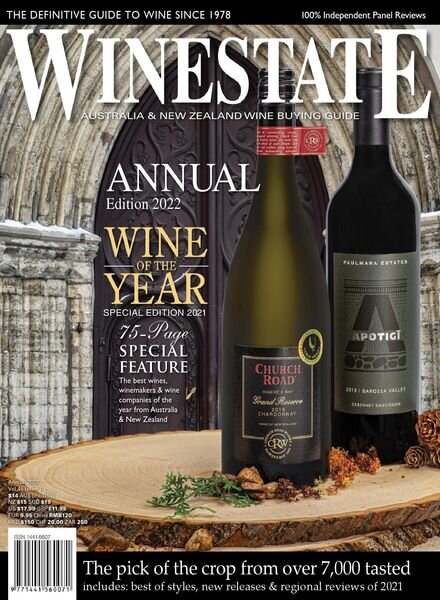 Winestate Magazine – January 2022 Cover
