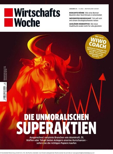 Wirtschaftswoche – 07 Januar 2022 Cover