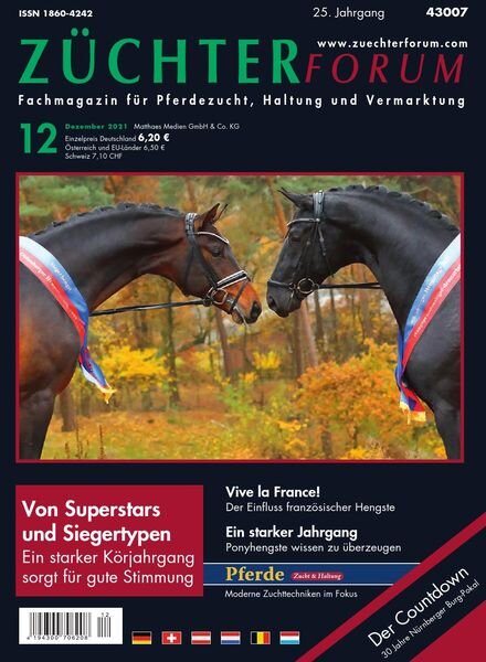 Zuchterforum – Dezember 2021 Cover