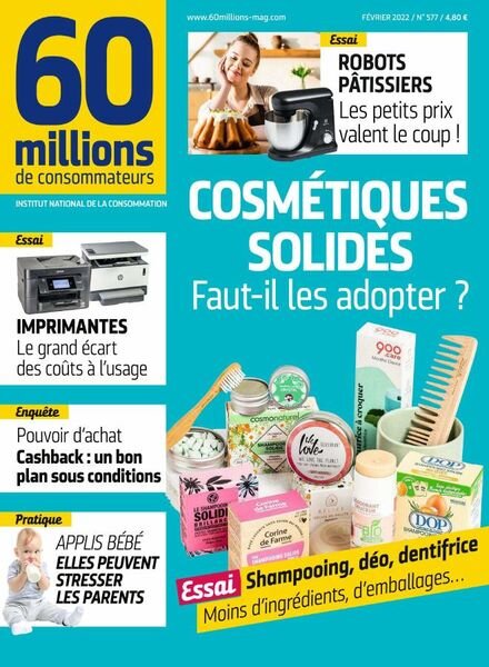 60 Millions de Consommateurs – Fevrier 2022 Cover