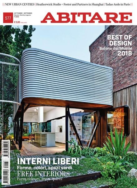 Abitare – settembre 2018 Cover