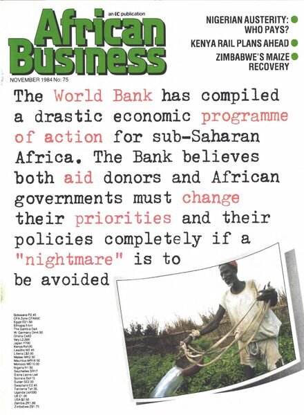 African Business English Edition – November 1984 Cover