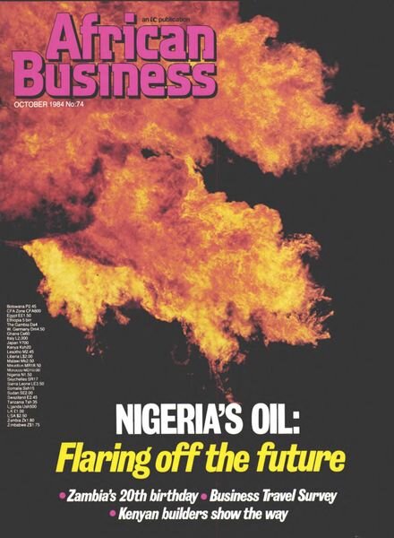 African Business English Edition – October 1984 Cover