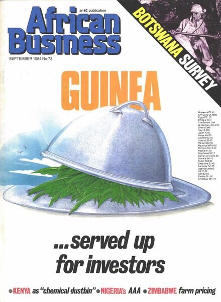 African Business English Edition – September 1984 Cover