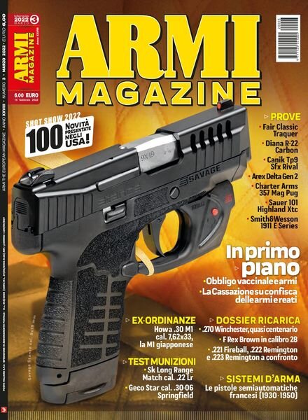 Armi Magazine – marzo 2022 Cover