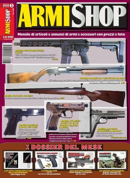 Armi Shop – Marzo 2022 Cover