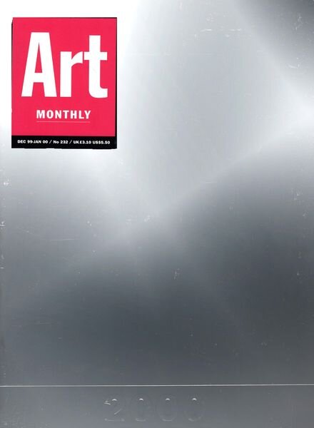 Art Monthly – December-January 1999-00 Cover