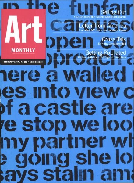Art Monthly – February 1997 Cover