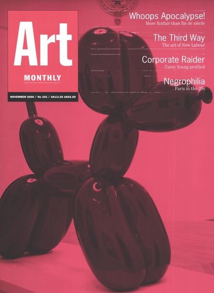 Art Monthly – November 2000 Cover