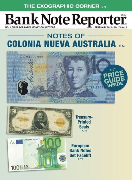 Bank Note Reporter – February 2022 Cover