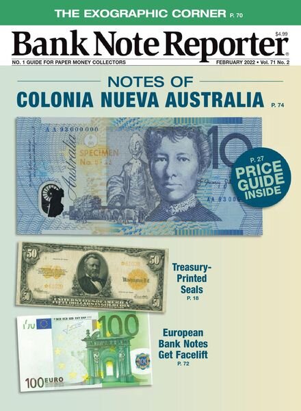 Banknote Reporter – February 2022 Cover