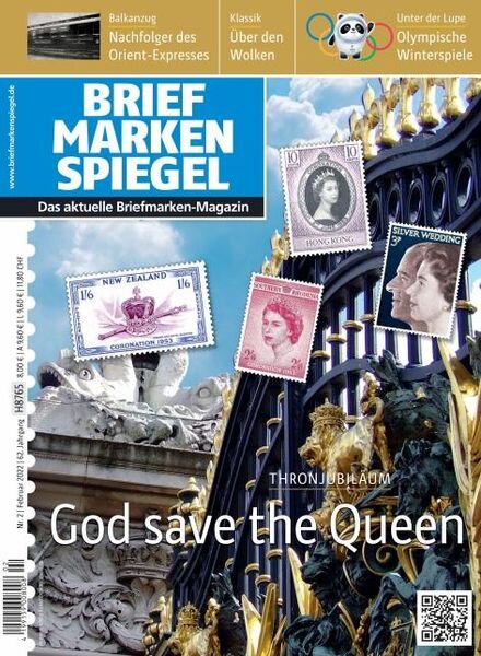 Briefmarken Spiegel – Februar 2022 Cover