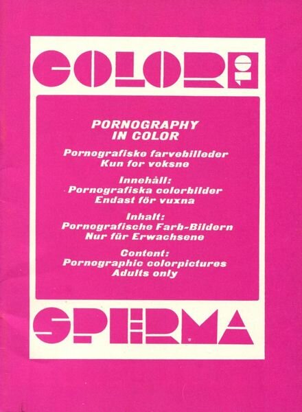 Color Sperma – Nr 10 Cover