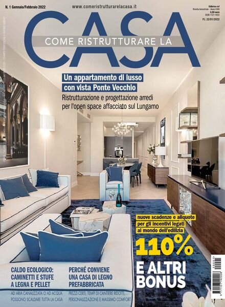 Come Ristrutturare la Casa – Gennaio-Febbraio 2022 Cover