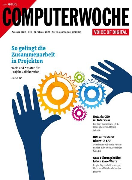 Computerwoche – 21 Februar 2022 Cover
