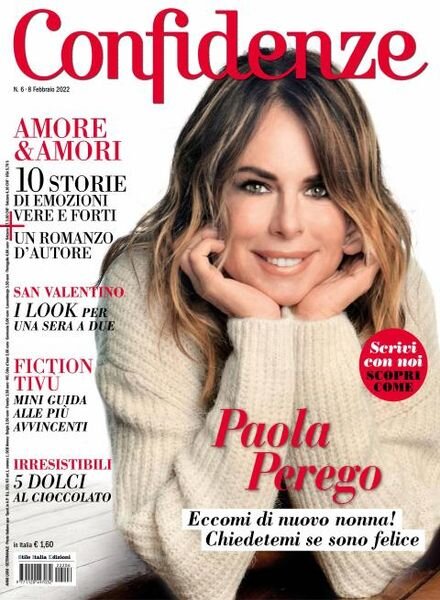 Confidenze – 08 febbraio 2022 Cover