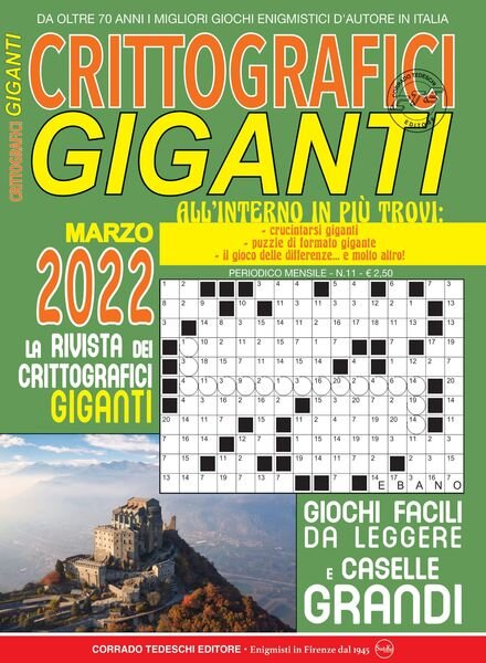 Crittografici Giganti – marzo 2022 Cover