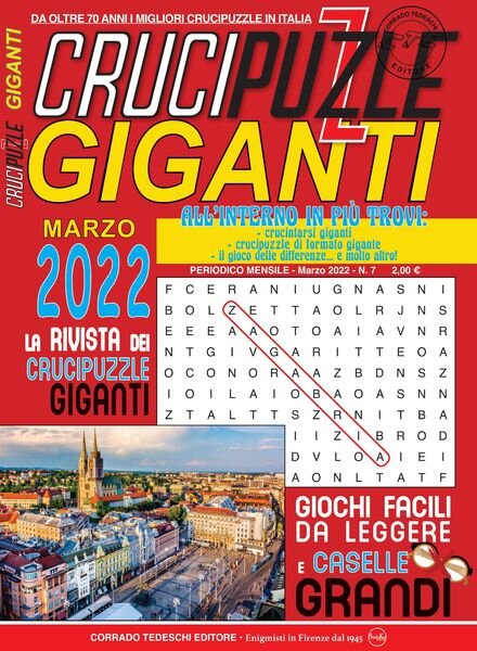 Crucipuzzle Giganti – 15 febbraio 2022 Cover