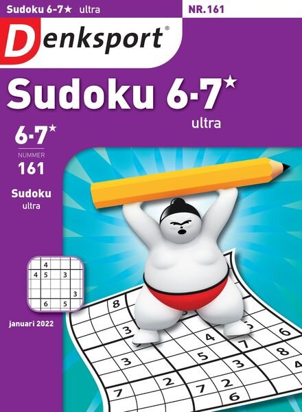 Denksport Sudoku 6-7 ultra – 27 januari 2022 Cover