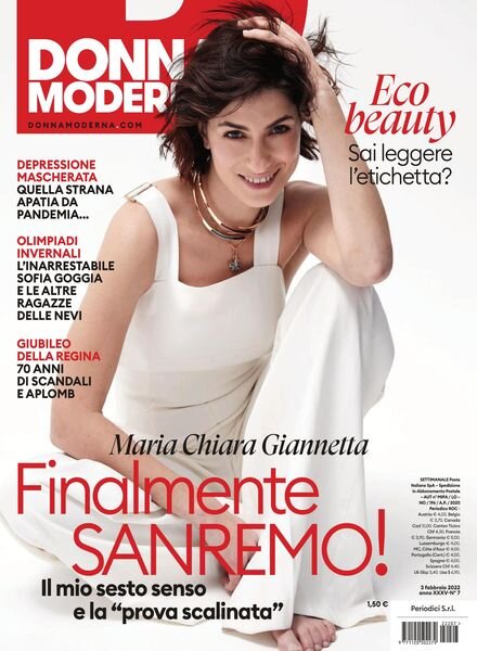 Donna Moderna – 03 febbraio 2022 Cover