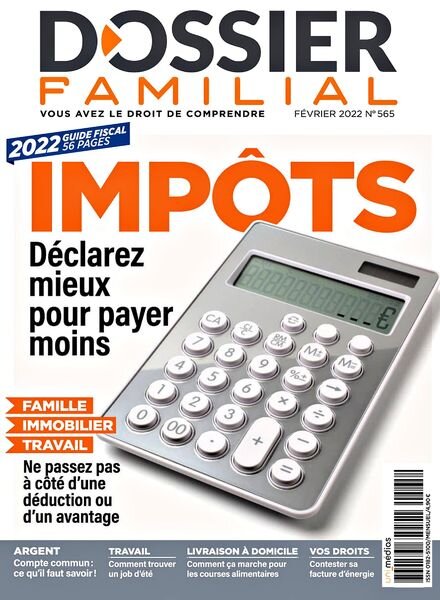 Dossier Familial – Fevrier 2022 Cover