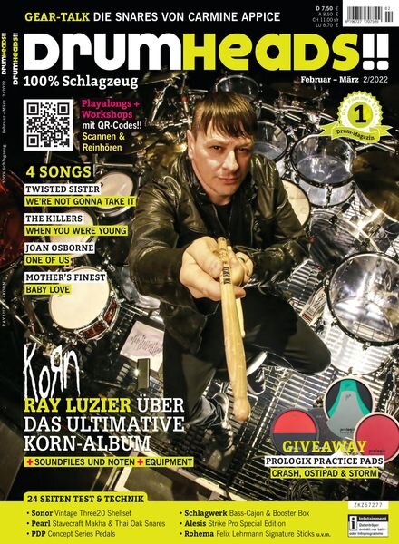 DrumHeads!! – Februar 2022 Cover