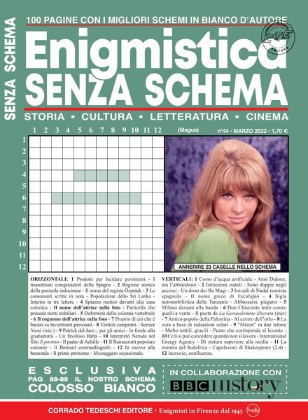 Enigmistica Senza Schema – marzo 2022 Cover