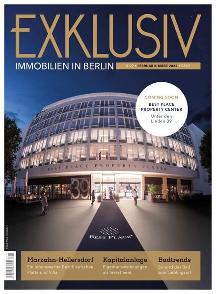 Exklusiv Immobilien in Berlin – Februar-Marz 2022 Cover