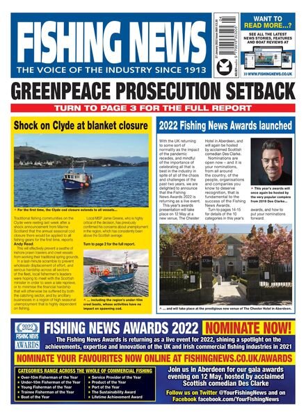 Fishing News – 26 January 2022 Cover