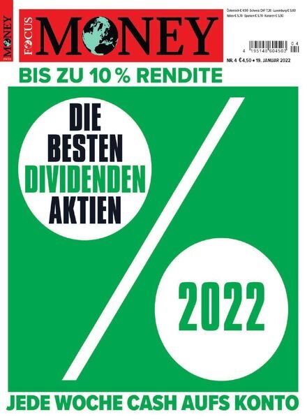 FOCUS MONEY – 19 Januar 2022 Cover