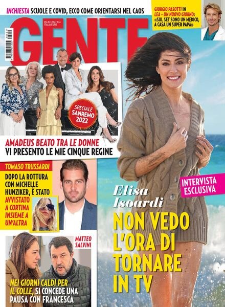 Gente Italia – 05 febbraio 2022 Cover