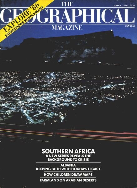 Geographical – March 1986 Cover