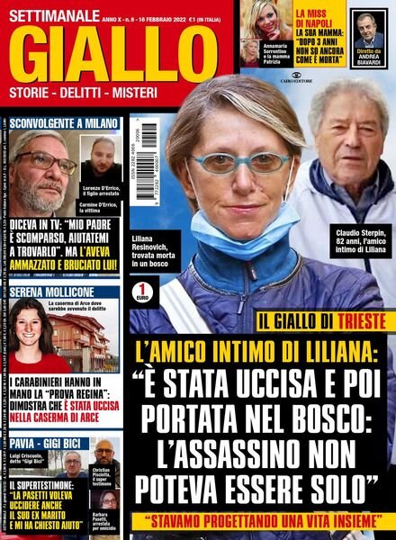 Giallo – 16 Febbraio 2022 Cover