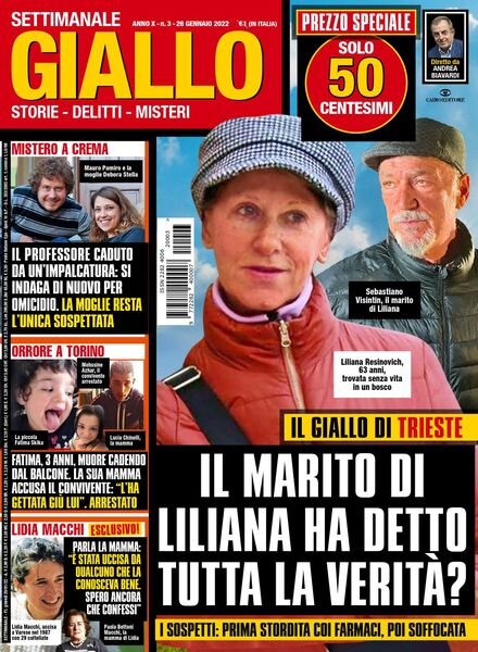 Giallo – 26 Gennaio 2022 Cover