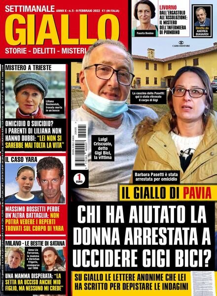 Giallo – 9 Febbraio 2022 Cover