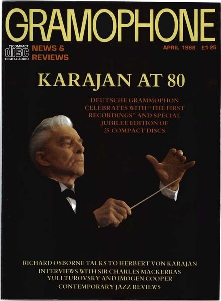 Gramophone – April 1988 Cover