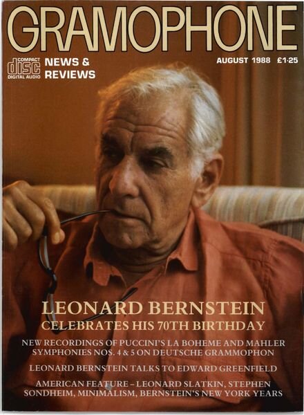 Gramophone – August 1988 Cover