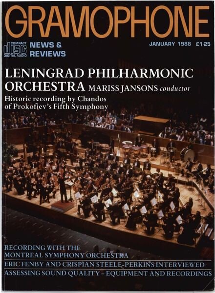 Gramophone – January 1988 Cover